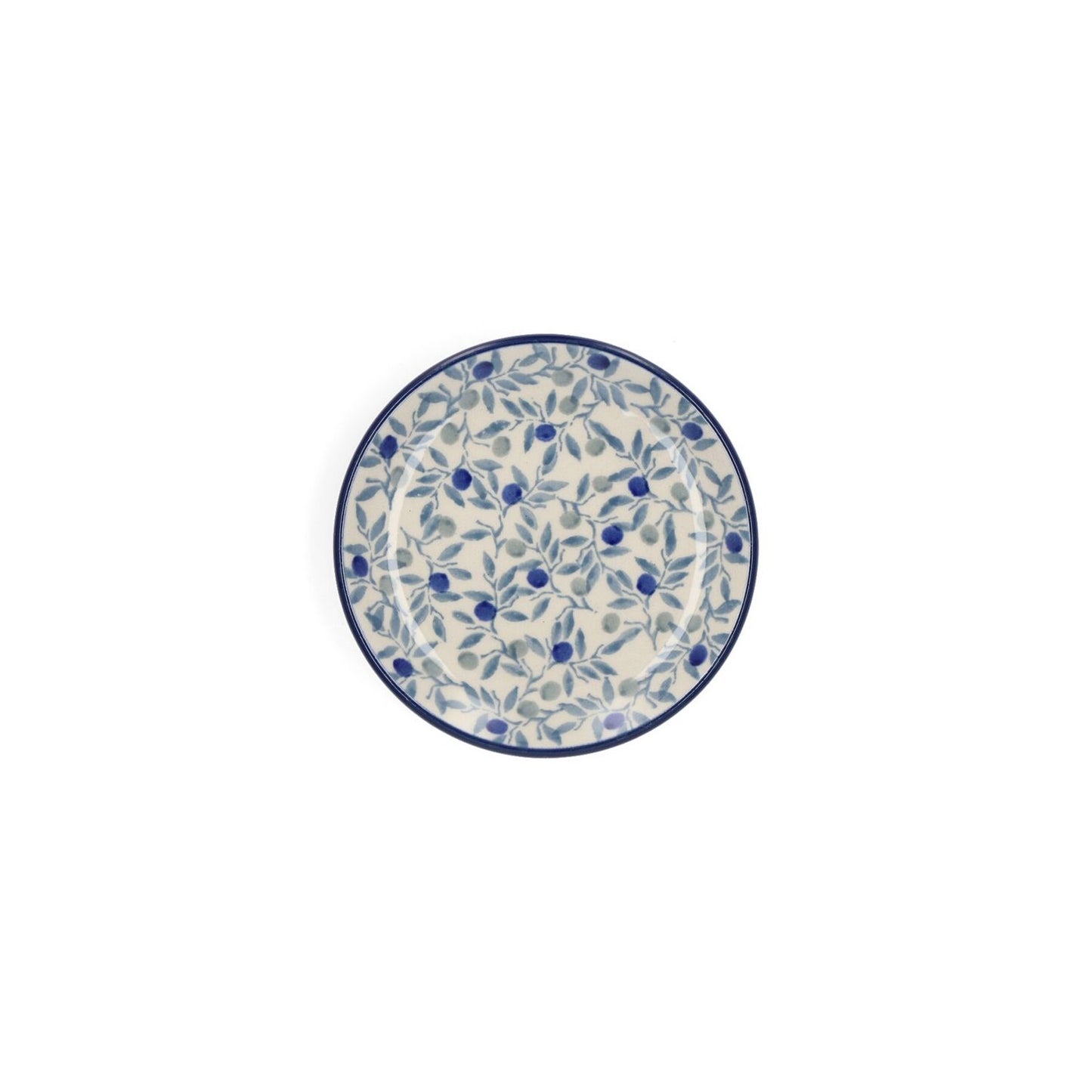 Teabag Dish Round - Blue Olive