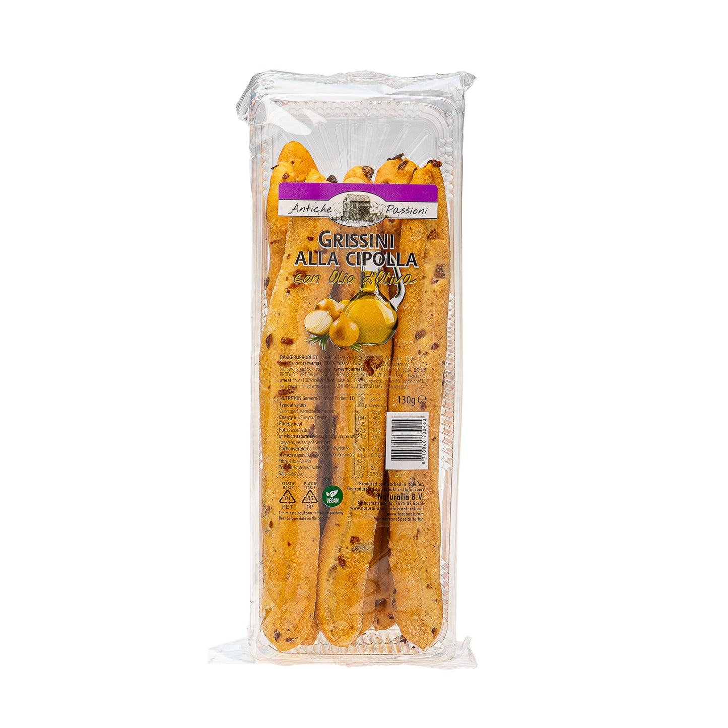 Grissini a Mano al Cipolla - 130 gr