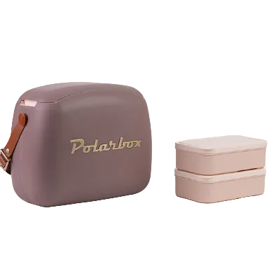 Koelbox - MAUVE GOLD INCL. 2 LUNCHBOX - 6L