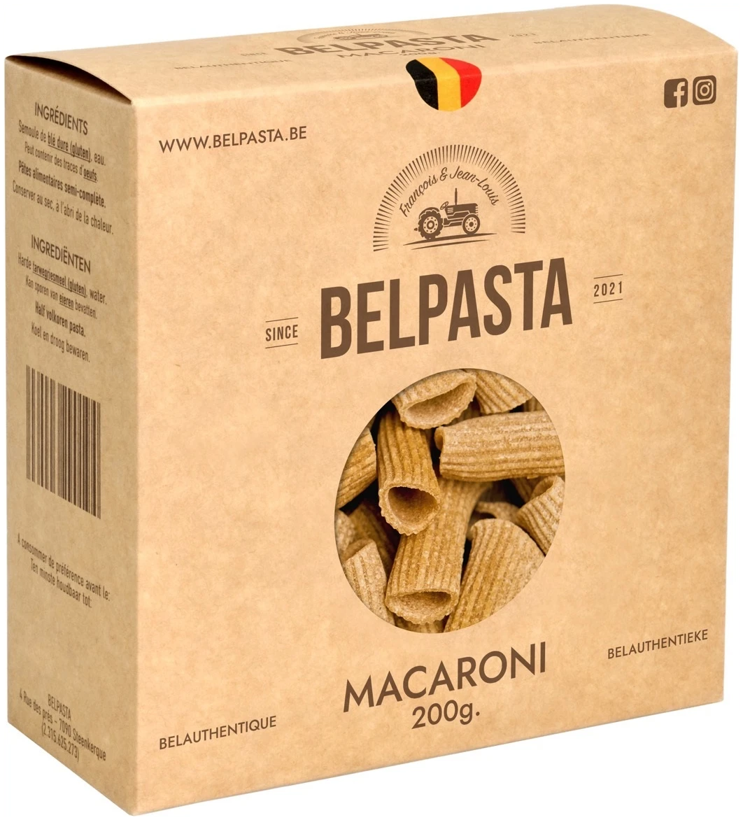 Macaroni - half-volkoren - 200 gr