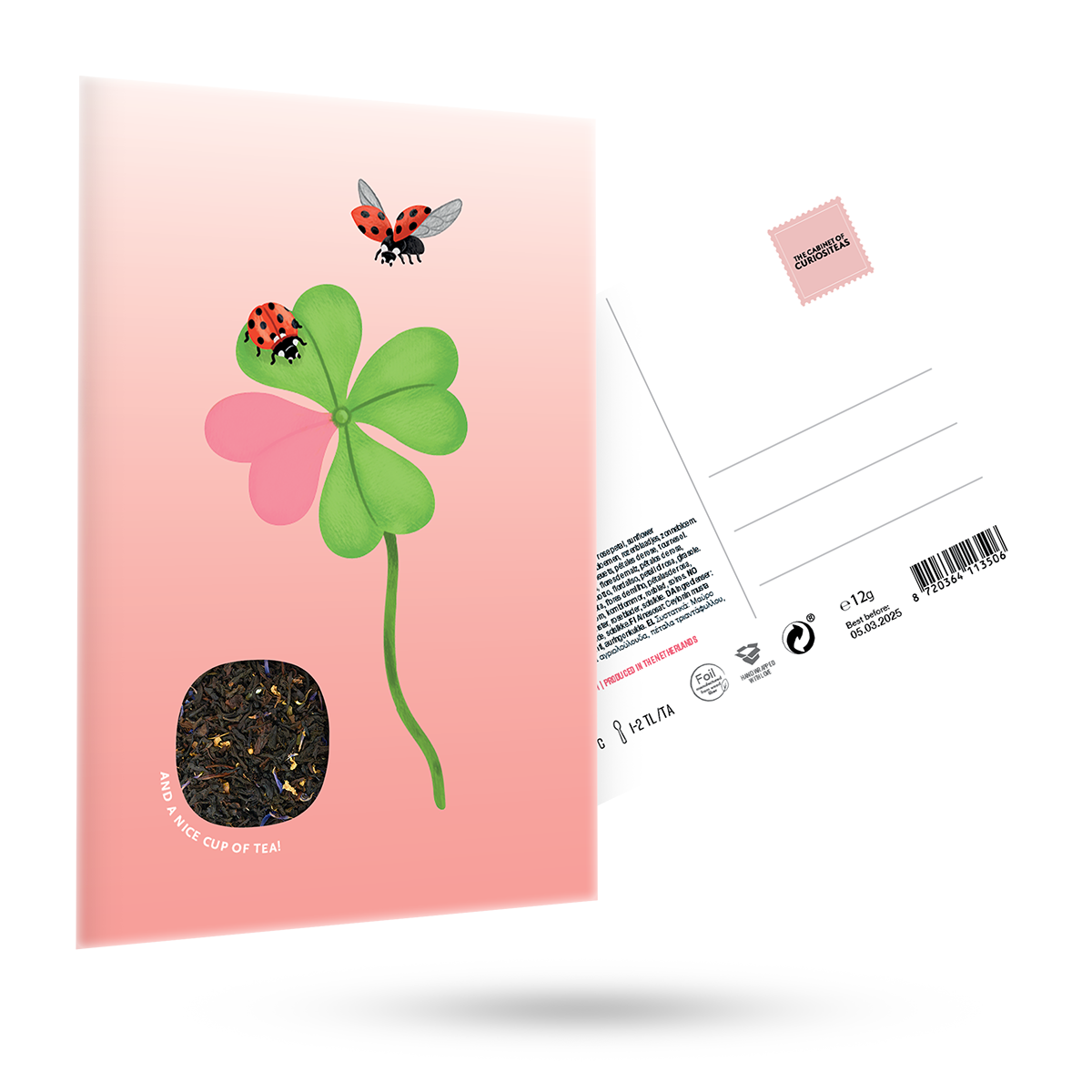 Clover & Ladybugs - Tea Card