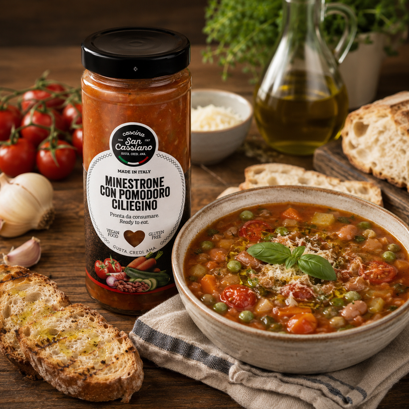 Cascina San Cassiano - Minestrone met kerstomaatjes