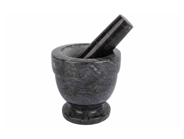 Mortier 10 cm marmer - zwart