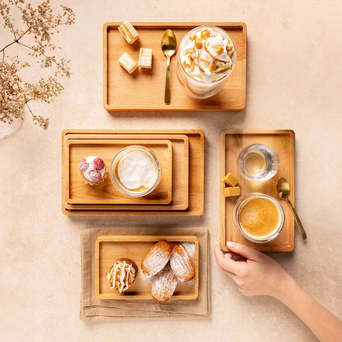 PUUR HOUT - Serveertray - 28 x 17 cm