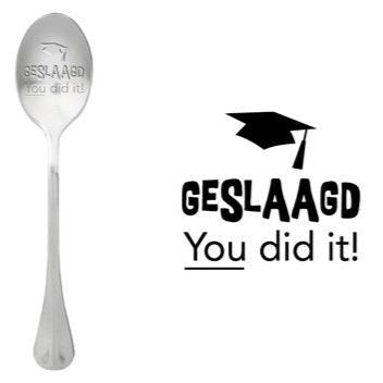 ONE MESSAGE SPOON - Geslaagd You did it!
