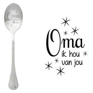 ONE MESSAGE SPOON - Oma ik hou van jou