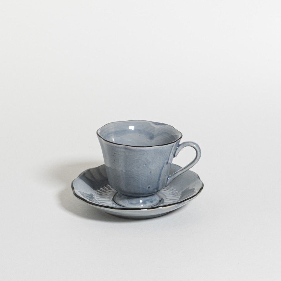 THE TABLE -  Attic - Cup And Saucer 140 ml - Cornflower