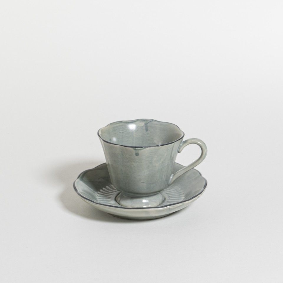 THE TABLE -  Attic - Cup And Saucer 140 ml - Broccoli