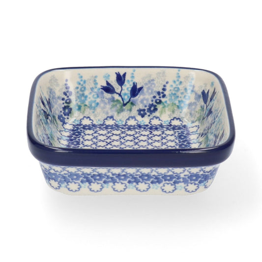 BUNZLAU CASTLE - Bowl Square 350 ml - Blue Garden