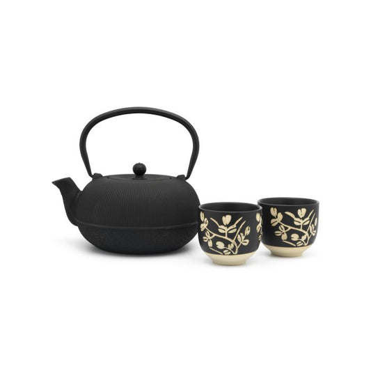 Giftset Sichuan - Theepot + 2 porseleinen mokjes - 1 L