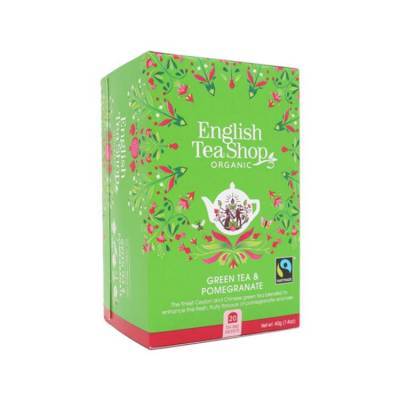 ENGLISH TEA SHOP - Green Tea & Pomegranate - 20 tb