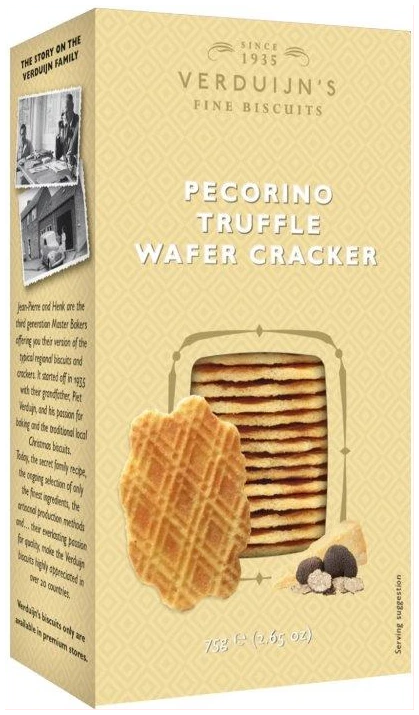 Fine Biscuits - Pecorino truffle wafer - 75 gr