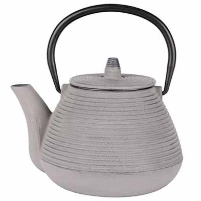 Gietijzeren Theepot Lichtgrijs - 1 ltr.