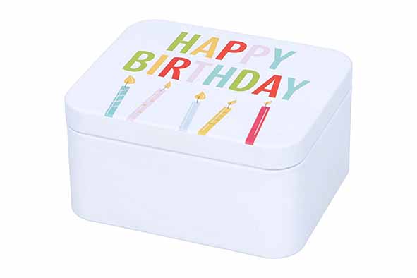 Giftbox - HAPPY BIRTHDAY - Milky White