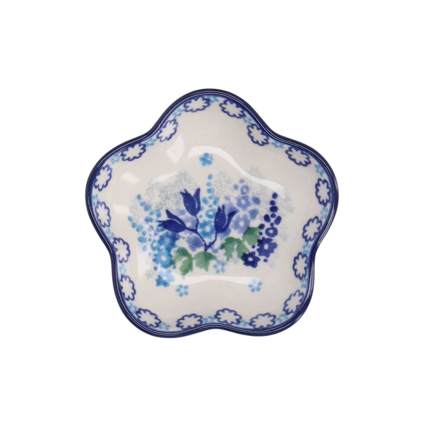 BUNZLAU CASTLE - Teabag Dish Flower - Blue Garden