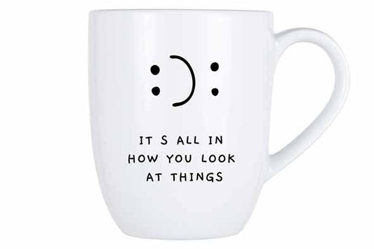 Mok 53 cl "It's all in how you look at things"