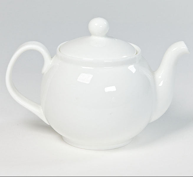 Theepot 1,2 L - Wit Porselein "Classic"