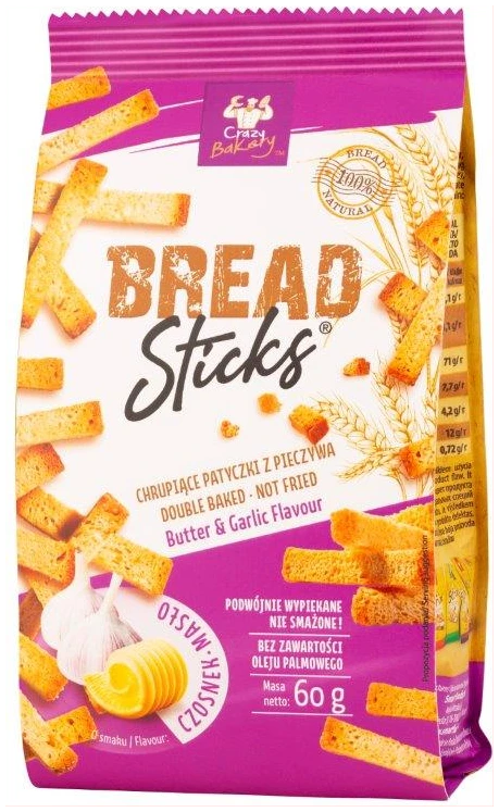 Bread Sticks - Boter & Knoflook - 60 gr