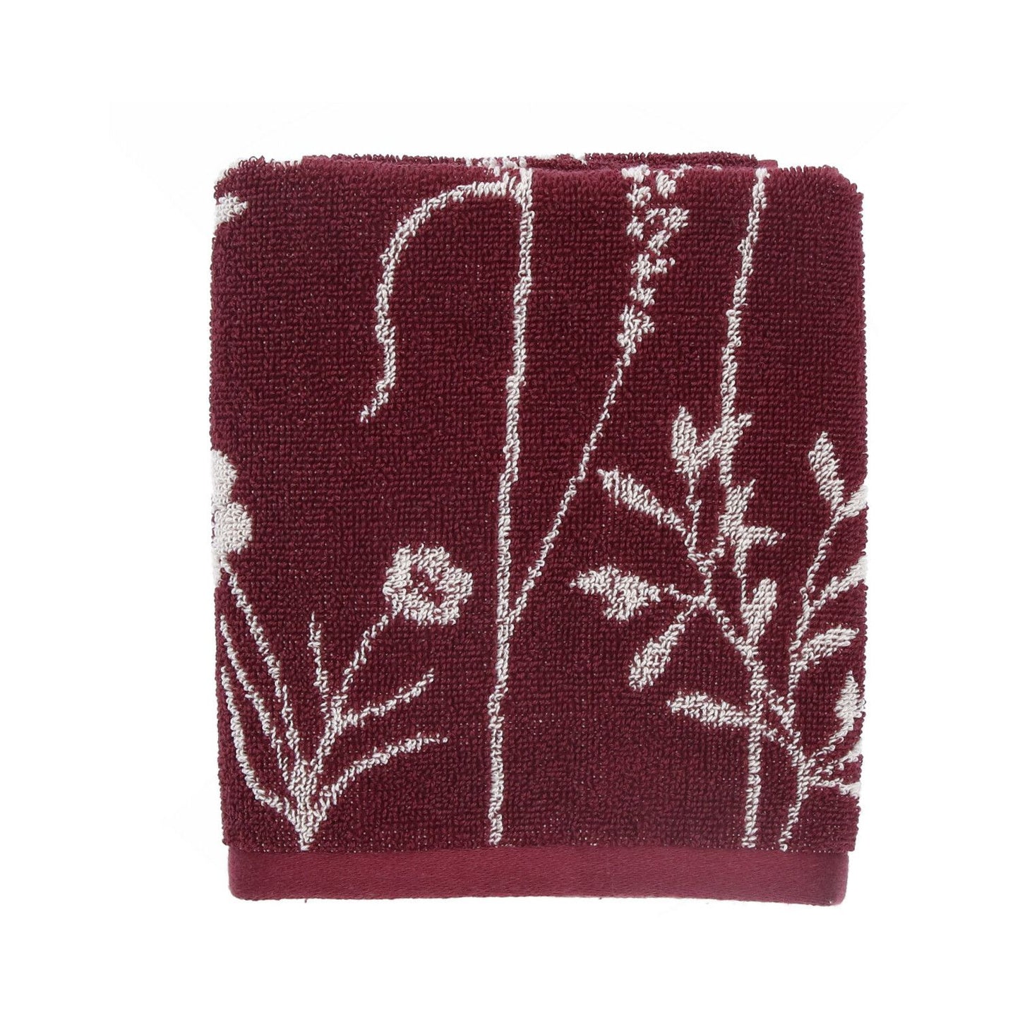 Kitchen Towel - Wild Flowers Burgundy
