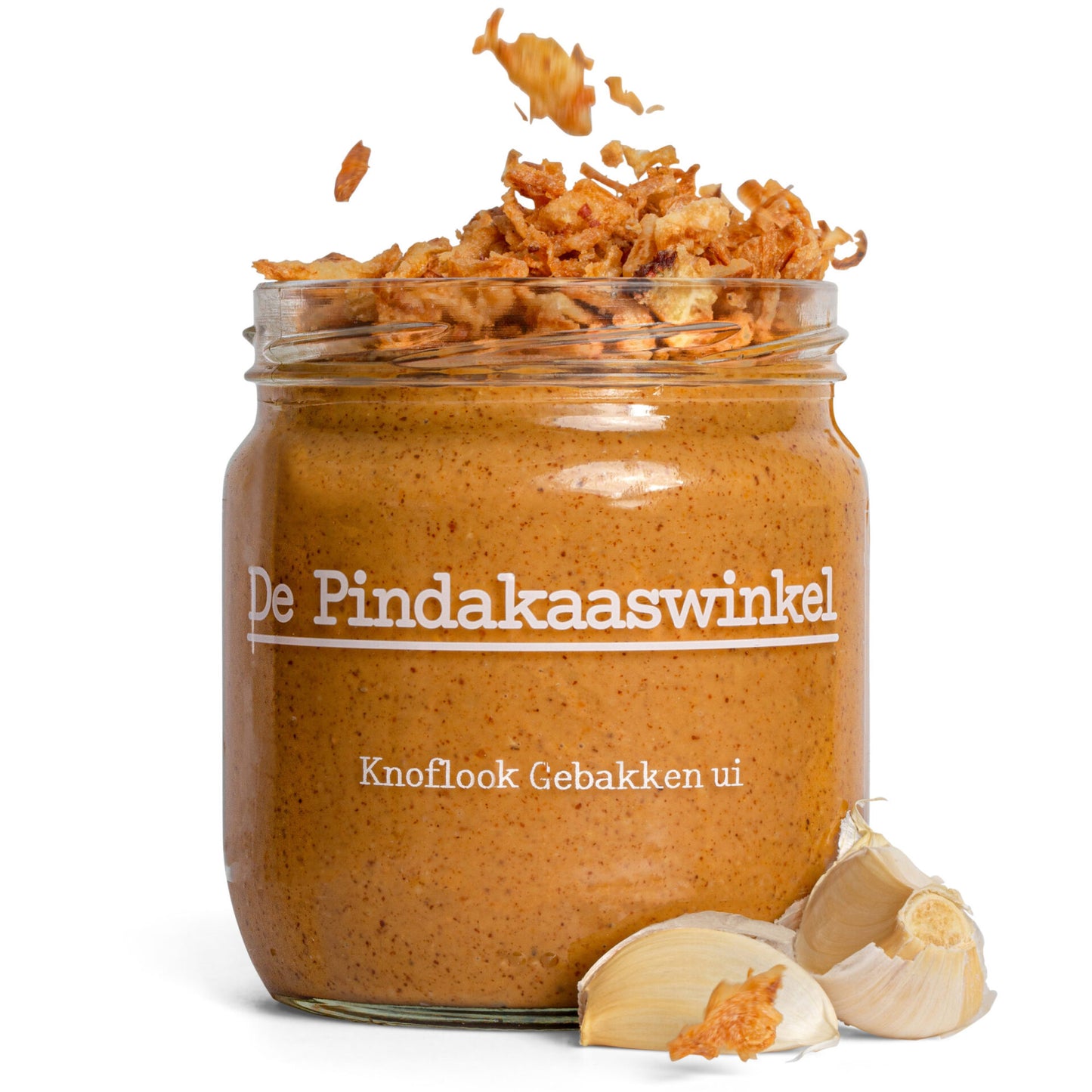 Pindakaas - Knoflook Gebakken Ui - 420 ml