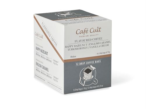 CAFÉ-CULT - Mix Box Drip Coffee - Gearomatiseerd - 4 x 3 x 10 gr