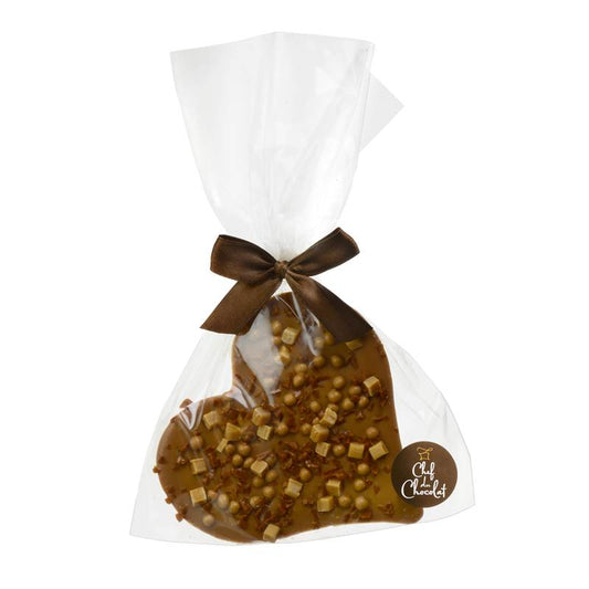 Chocolade Hart Crunchy Caramel  - 100 gr