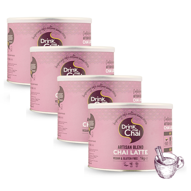 DRINK ME CHAI - Artisan Chai Latte (Lactosevrij) - 4 x 1 kg