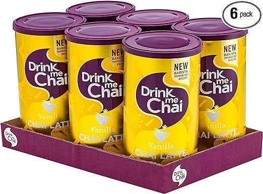 DRINK ME CHAI - Vanilla Spiced Chai Latte - 6 x 250 gr