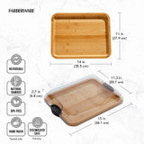 Bamboe Serveerplank - Build-a-Board - 27,9 x 35,5 cm