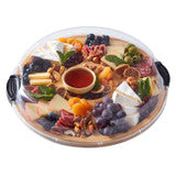 Bamboe Serveerplank met vakverdeling - Build-a-Board - Ø 35,5 cm