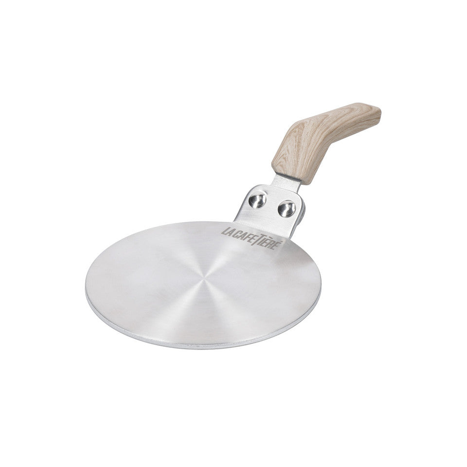 Inductieplaatje  - 13cm - Houten Handvat