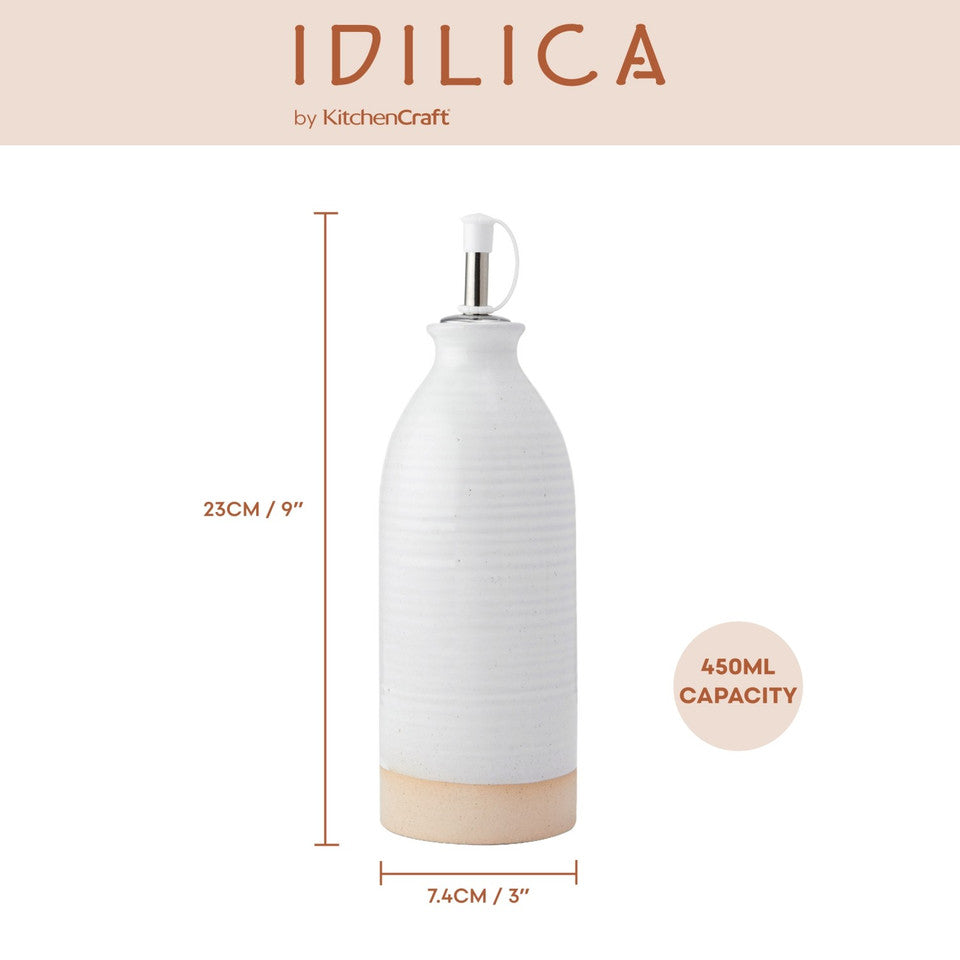 KITCHEN CRAFT - Idilica Oil and Vinegar Bottles - 450 ml - Cream