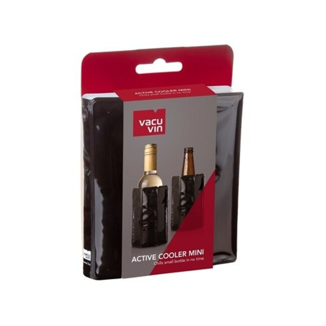 VACU VIN - Active Wijn/Bier Mini Cooler - Sleeve Zwart