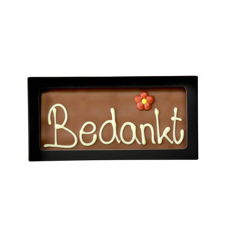 Chocolade Tablet - Bedankt - 110 gr