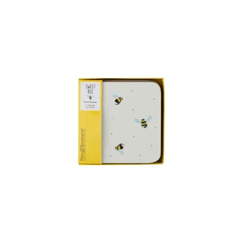 Glasonderzetters Hout - Sweet Bee