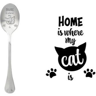 ONE MESSAGE SPOON - Home is where my cat is