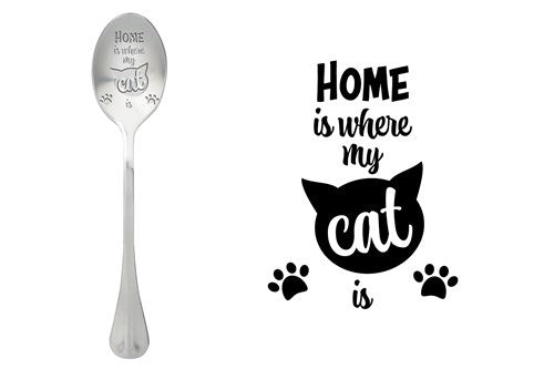 ONE MESSAGE SPOON - Home is where my cat is