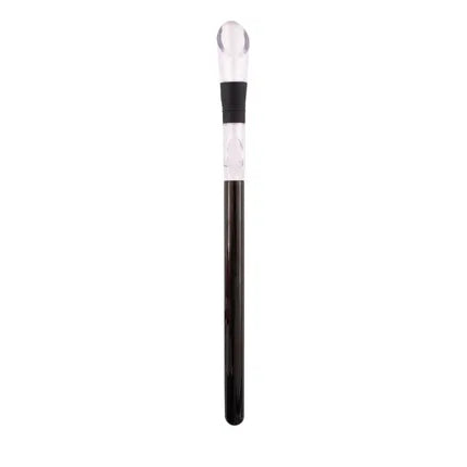 POINT VIRGULE - Wijnkoelstick - RVS-Acryl - Metalic Zwart - 31.5cm