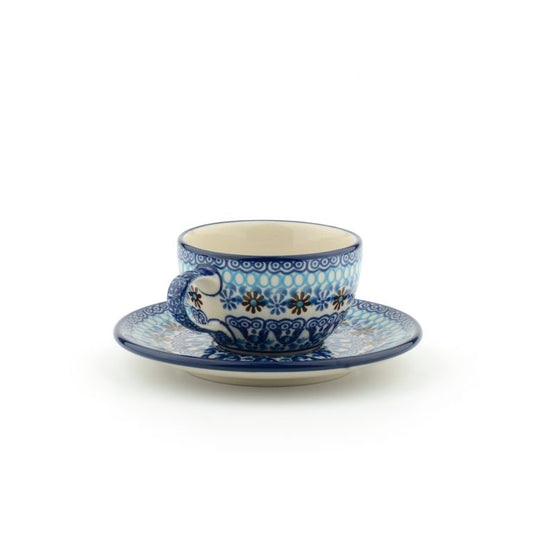 BUNZLAU CASTLE - Cup and Saucer 170 ml - Blue Coral