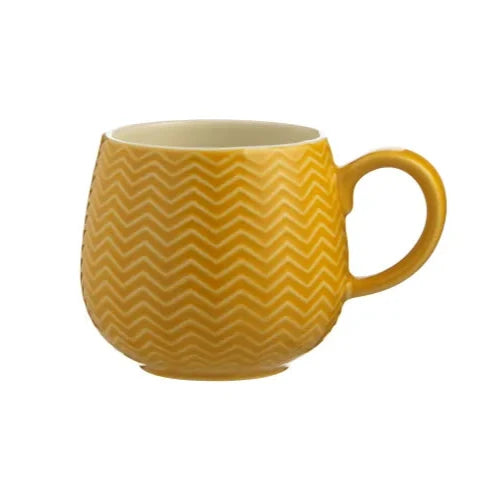 MASON CASH - Mok - Chevron-motief - Oker