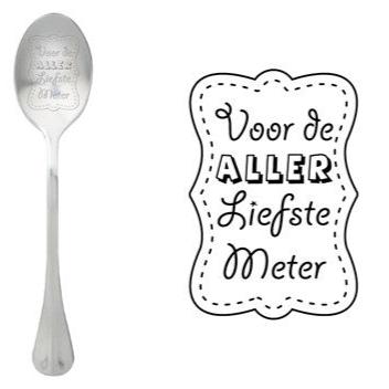 ONE MESSAGE SPOON - Voor de ALLER liefste Meter
