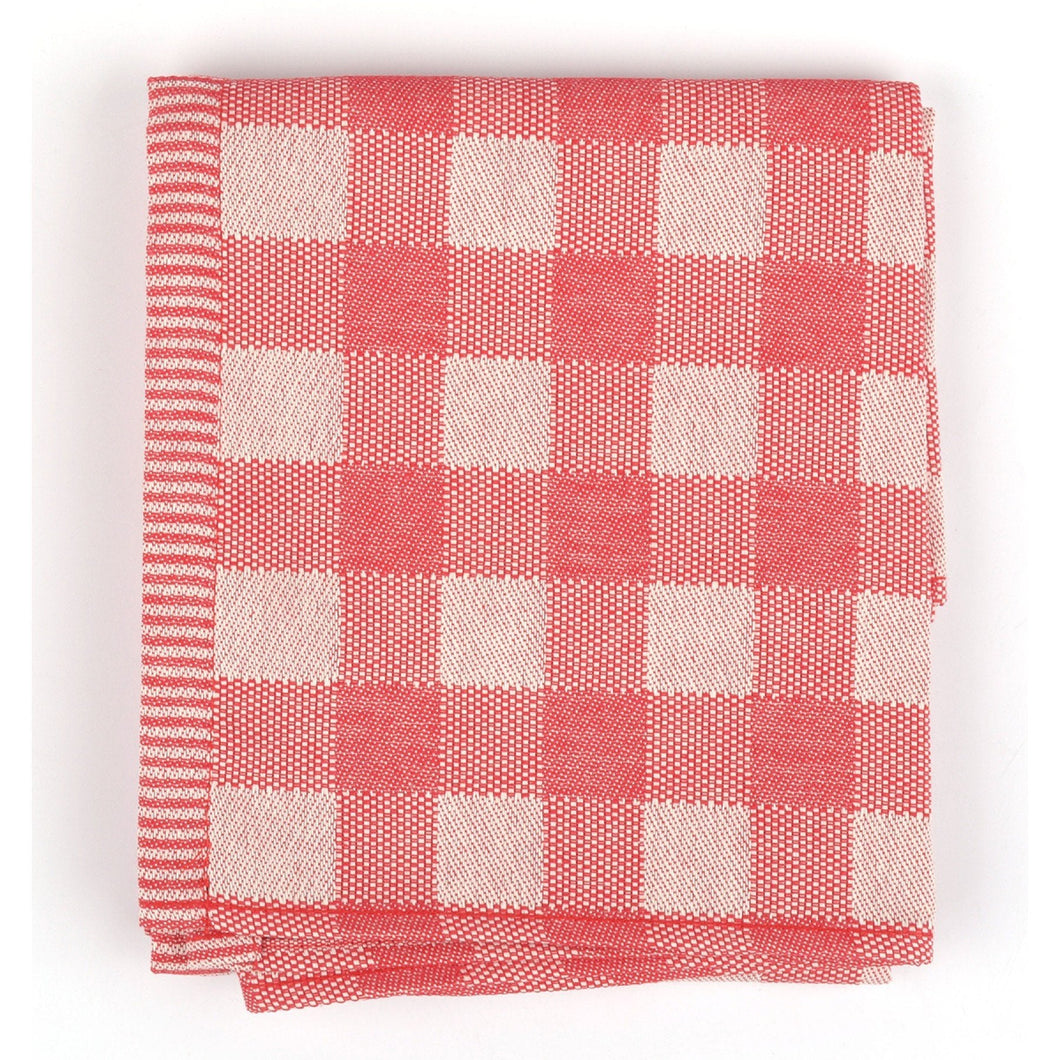 BUNZLAU CASTLE - Tea Towel - Check - Red