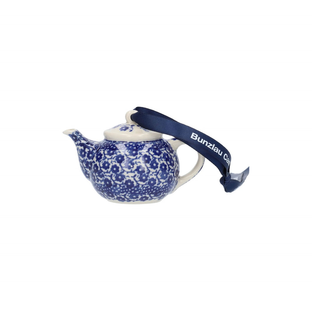 BUNZLAU CASTLE - Christmas Hanger Teapot - Midnight Blue