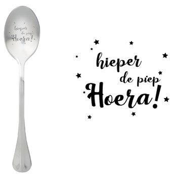 ONE MESSAGE SPOON - Hieper de Piep Hoera