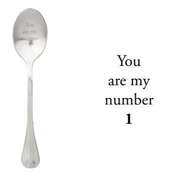 ONE MESSAGE SPOON - You are my number 1