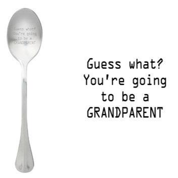 ONE MESSAGE SPOON - Guess what? You're going to be a Grandparent