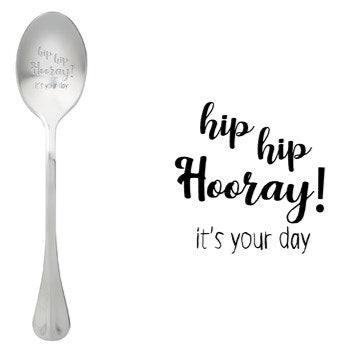 ONE MESSAGE SPOON - Hip Hip Hooray! It's your day