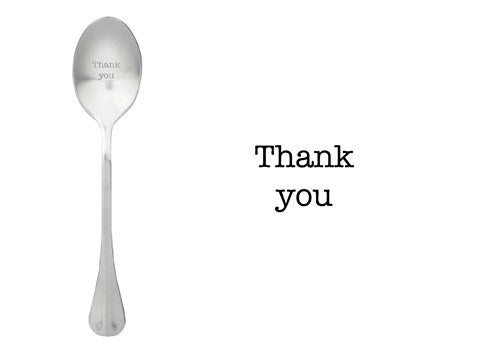 ONE MESSAGE SPOON - Thank You