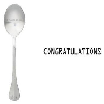 ONE MESSAGE SPOON - Congratulations