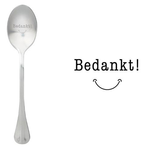 ONE MESSAGE SPOON - Bedankt